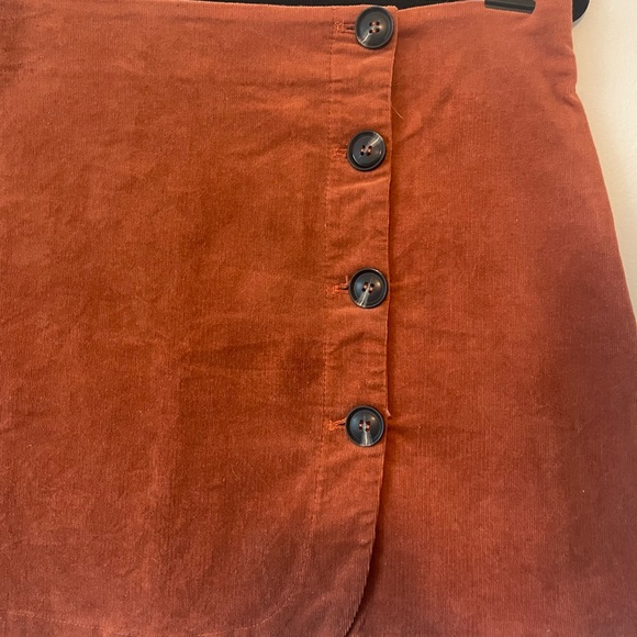EUC Grade & Gather Corduroy Skirt | Burnt Orange | Large - Picture 2 of 4
